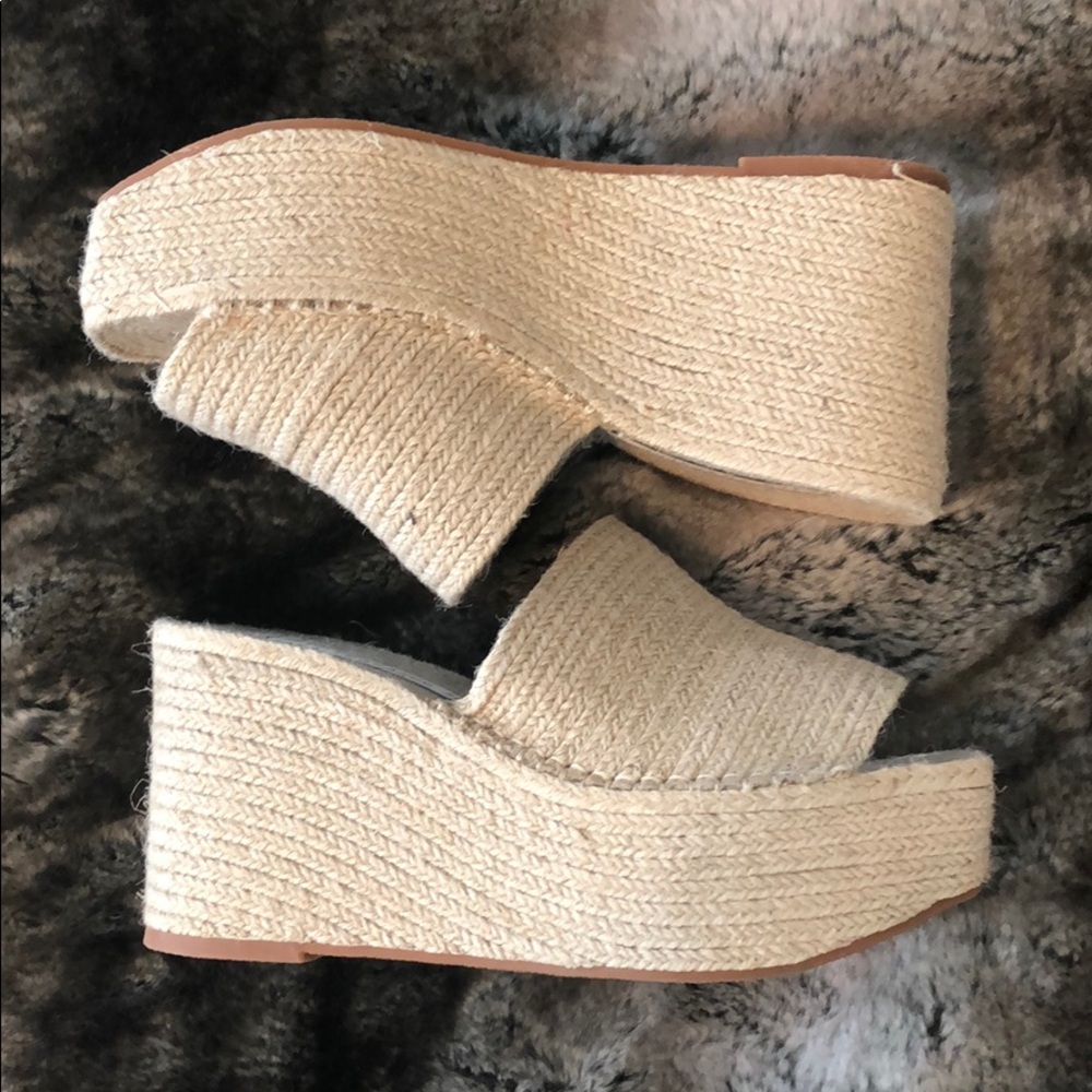 Zara jute wedge platform sz7